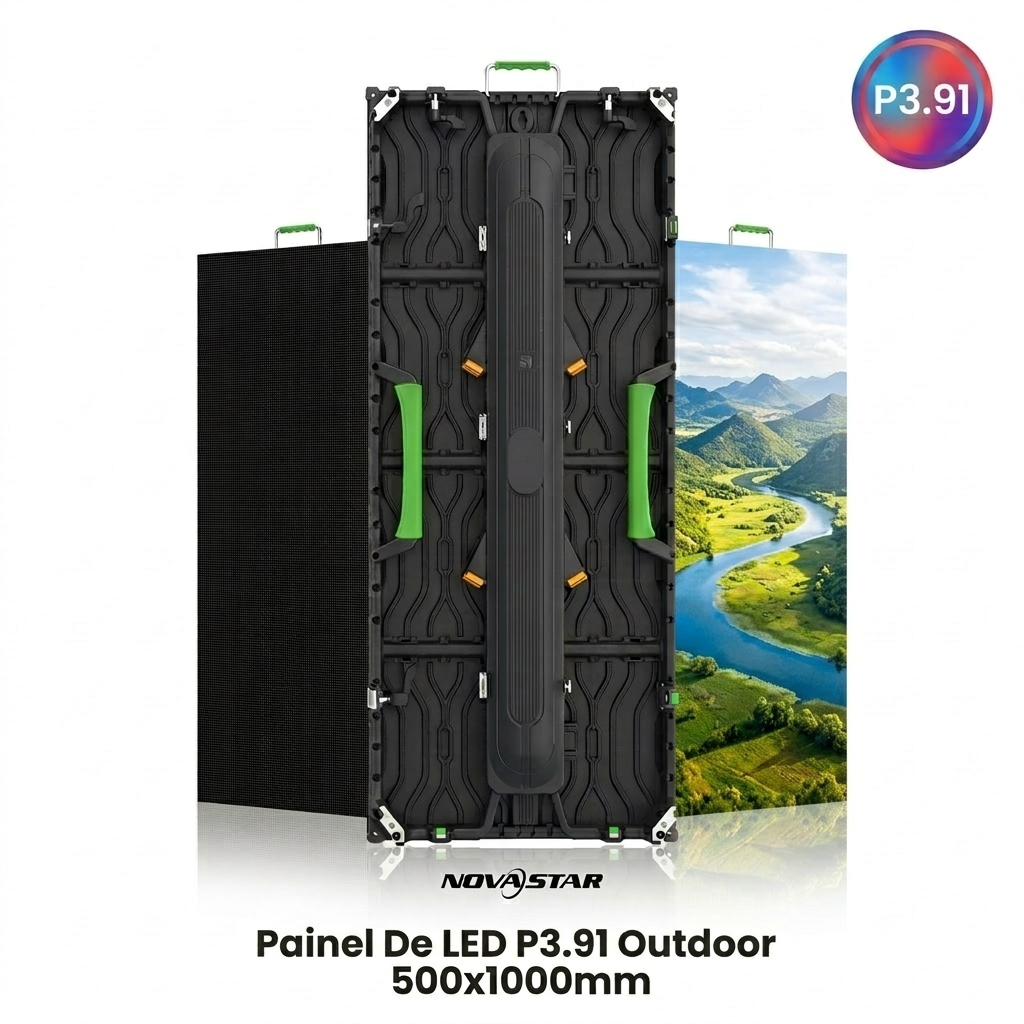 Painel de LED P3.91mm Outdoor 500x1000mm