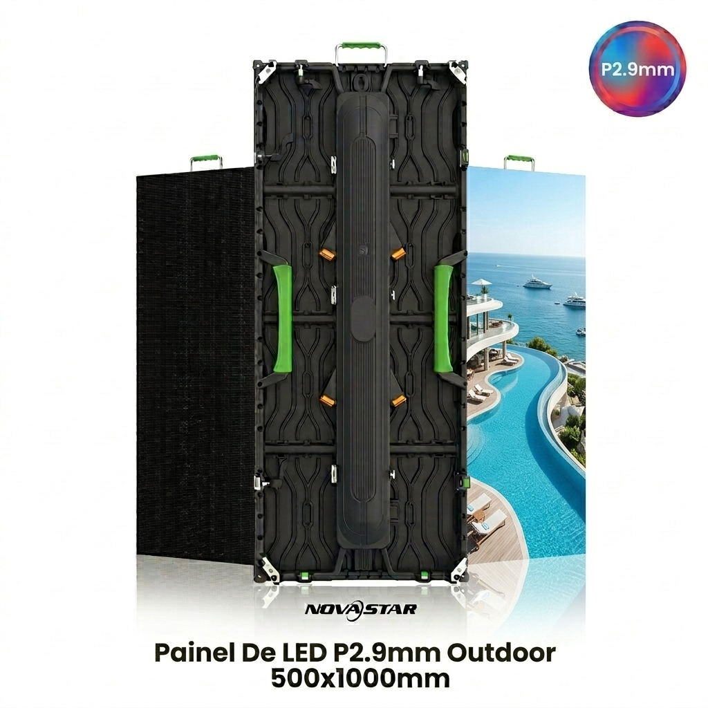 Painel de LED P2.9mm Outdoor 500x1000mm