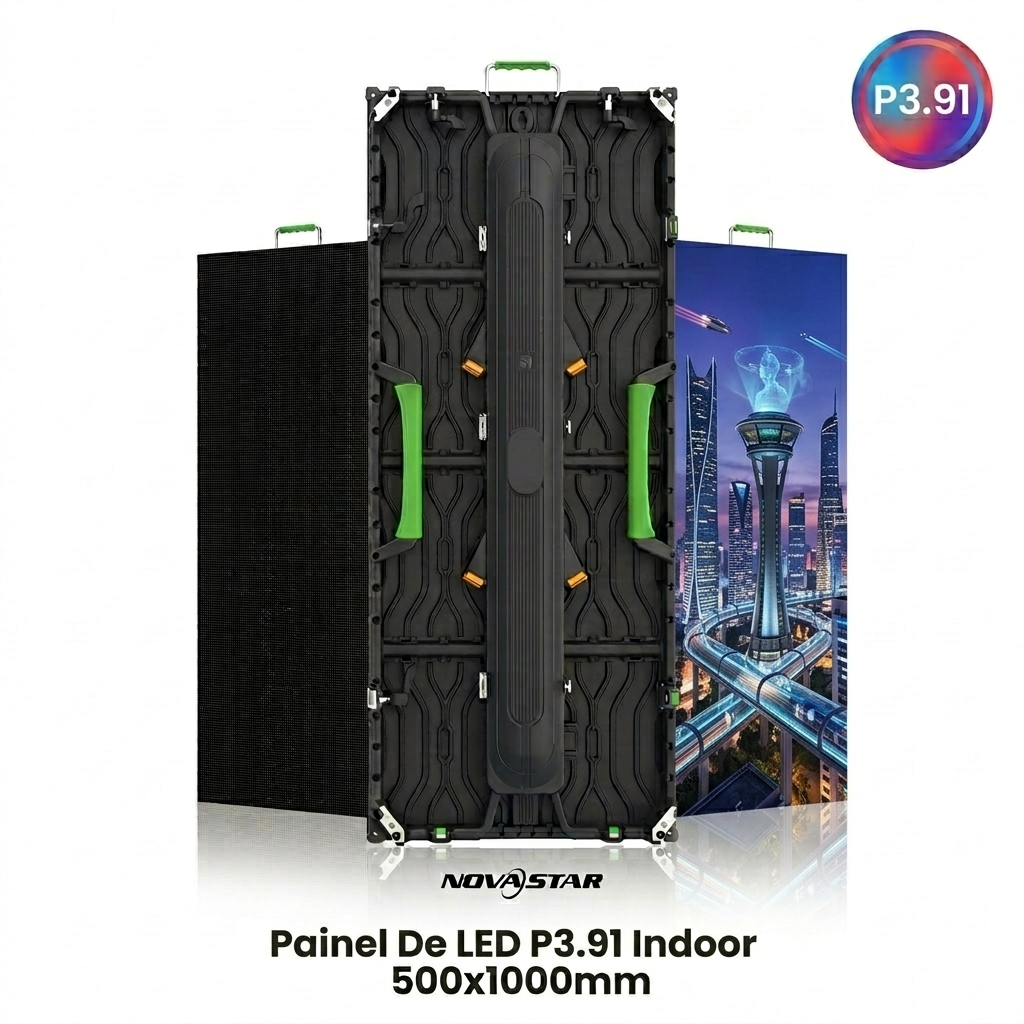 Painel de LED P3.91 Indoor 500x1000mm