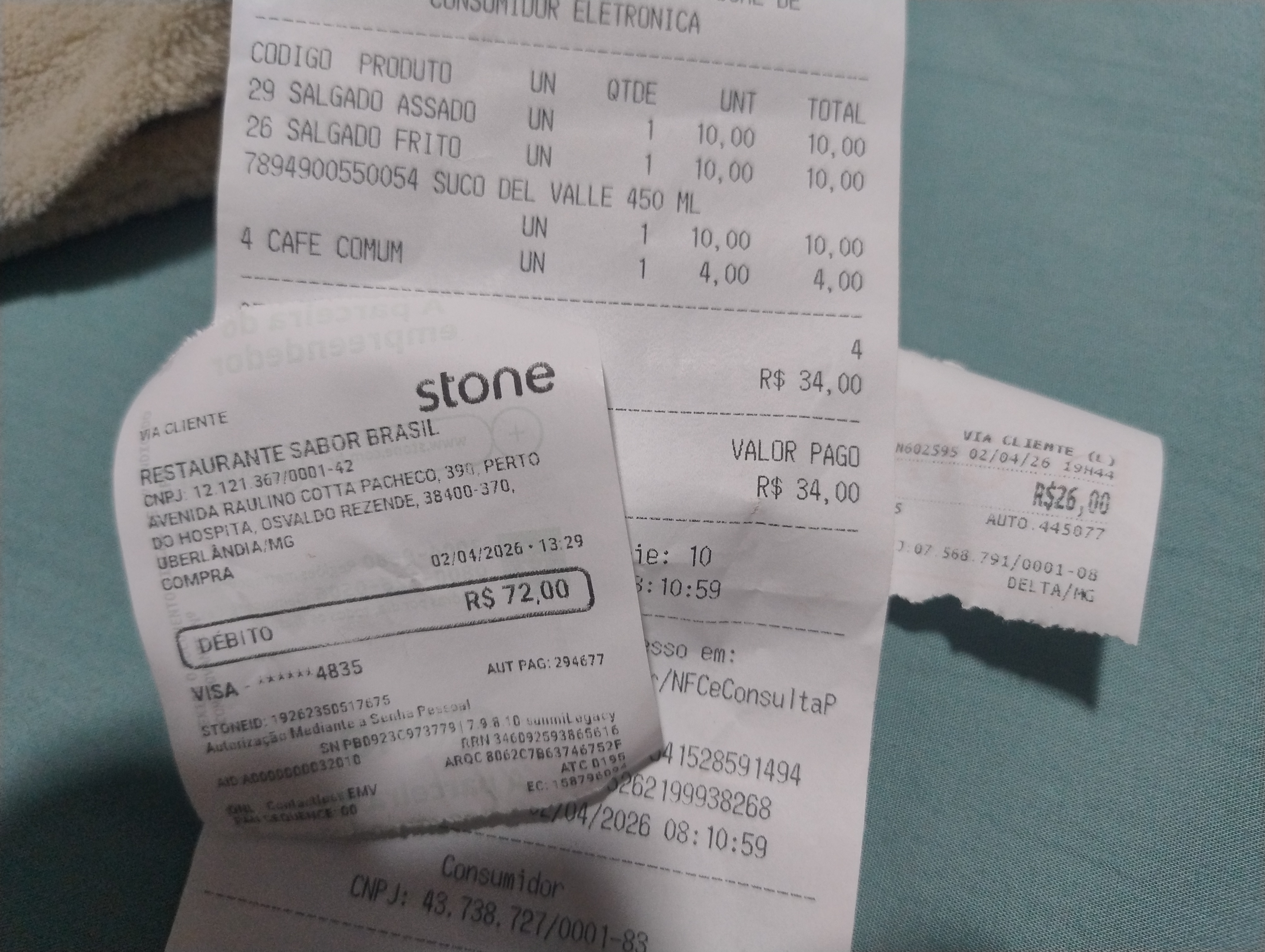 Comprante Custo 1