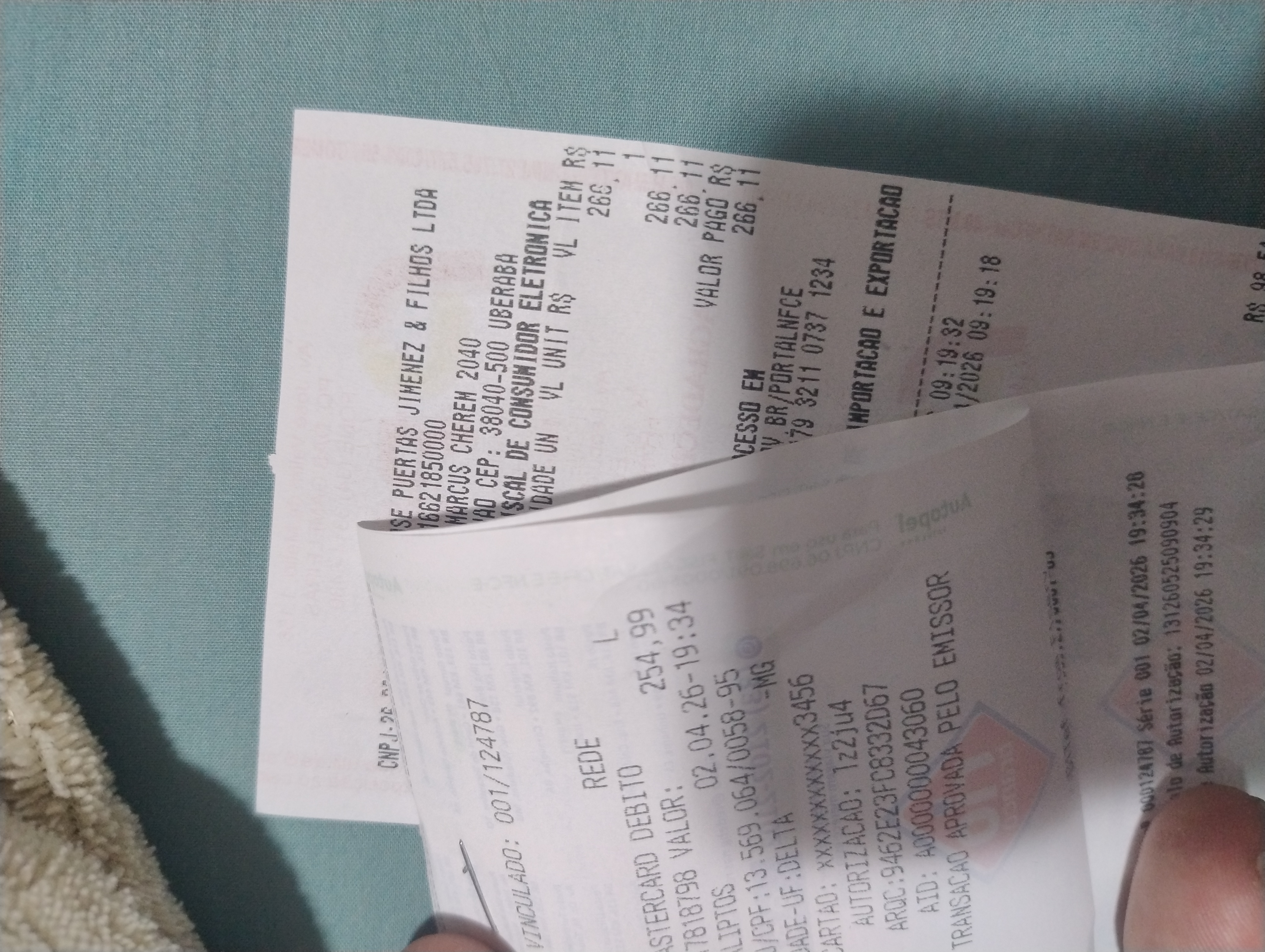 Comprante Custo 3