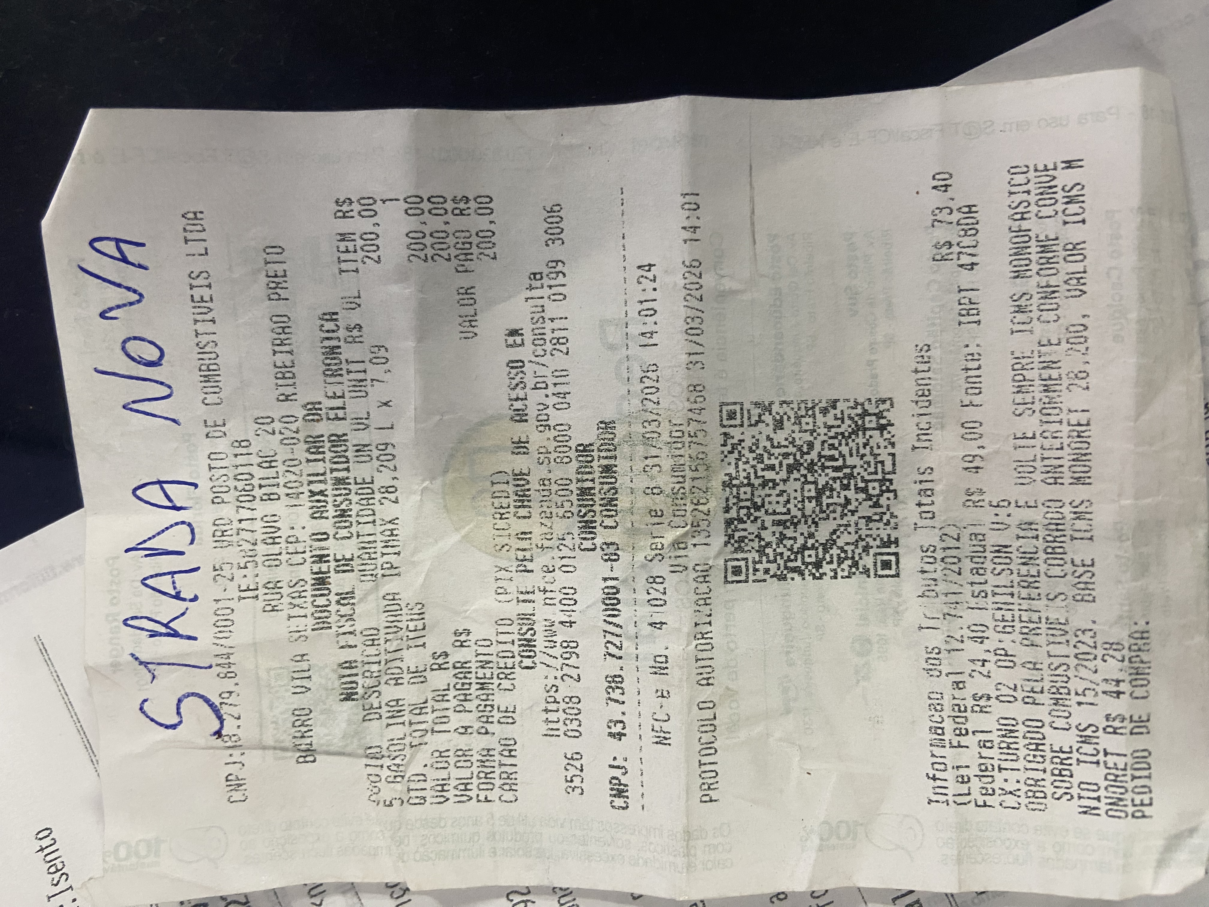 Comprante Custo 1